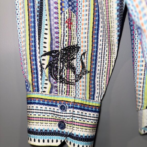 Robert Graham Men's Multicolor Long Sleeve Shirt – Size XL - Picture 4 of 16